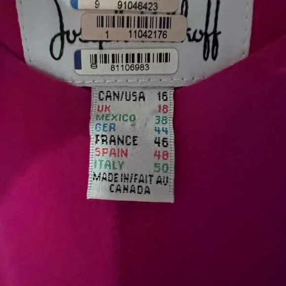 Joseph Ribkoff Pink Ruffled Bell Sleeve Blouse - Picture 3 of 3